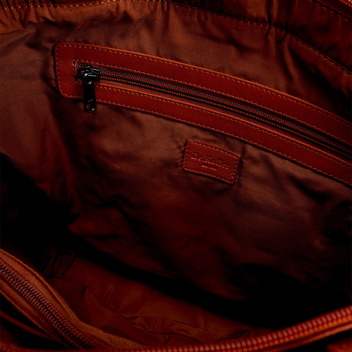 Женская сумка Dr.Koffer из натуральной кожи коричневая