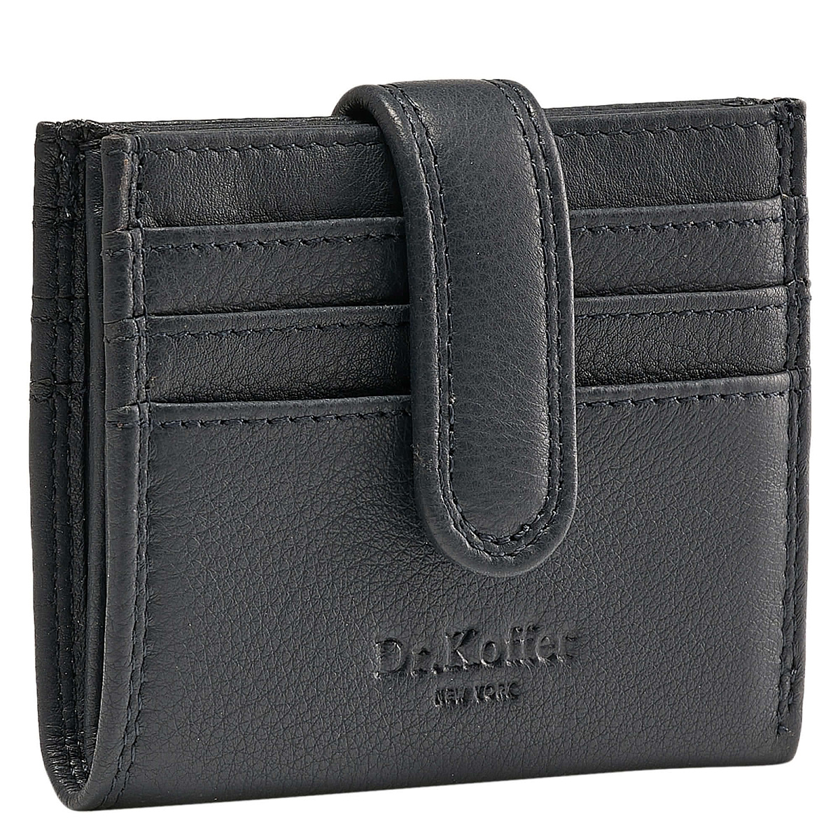 Кредитница Dr.Koffer из натуральной кожи синяя