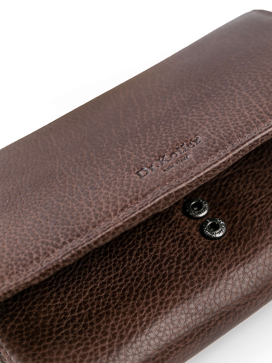 Портмоне Dr.Koffer из натуральной кожи коричневое