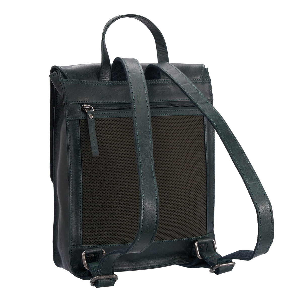 Рюкзак Dr.Koffer из натуральной кожи зеленый