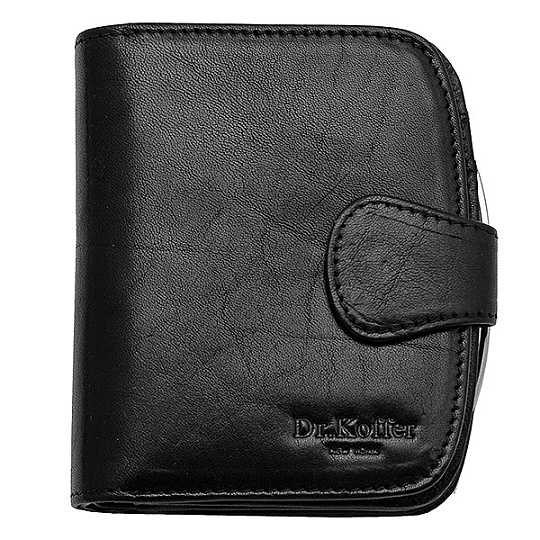 Кошелек Dr.Koffer из натуральной кожи черный