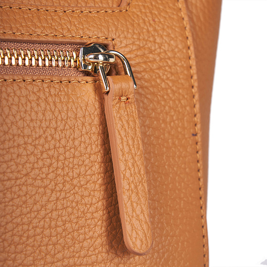 Женская сумка  Dr. Koffer из натуральной кожи коричневая