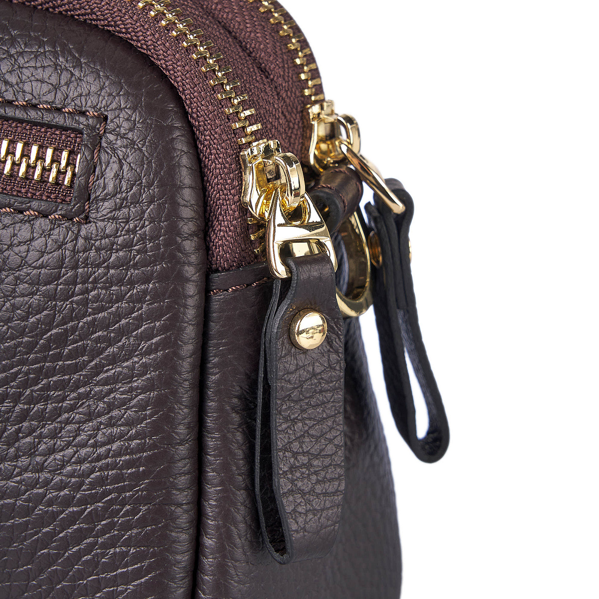 Женская сумка Dr. Koffer из натуральной кожи коричневая