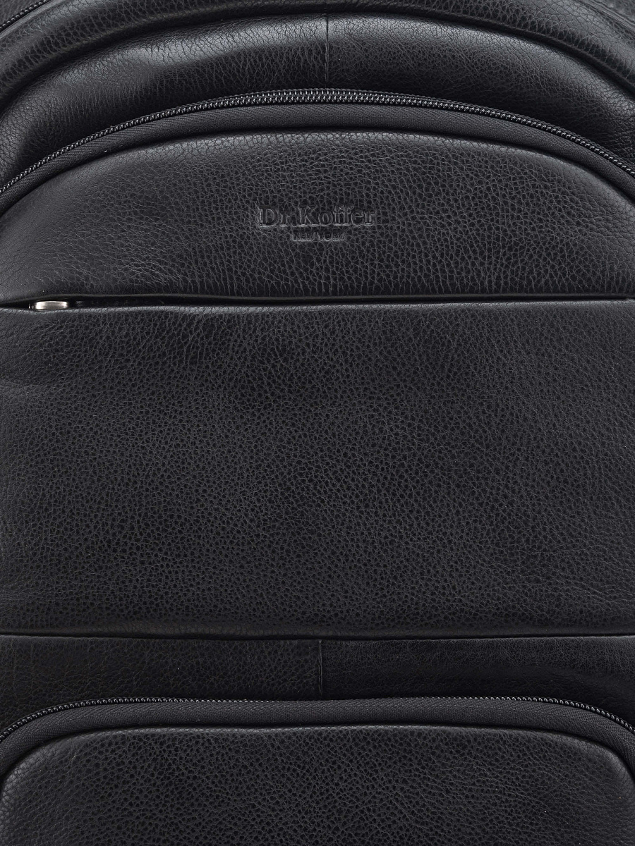 Рюкзак Dr. Koffer из натуральной кожи черный