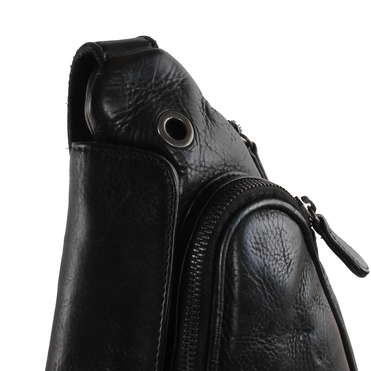 Рюкзак Dr.Koffer из натуральной кожи черный