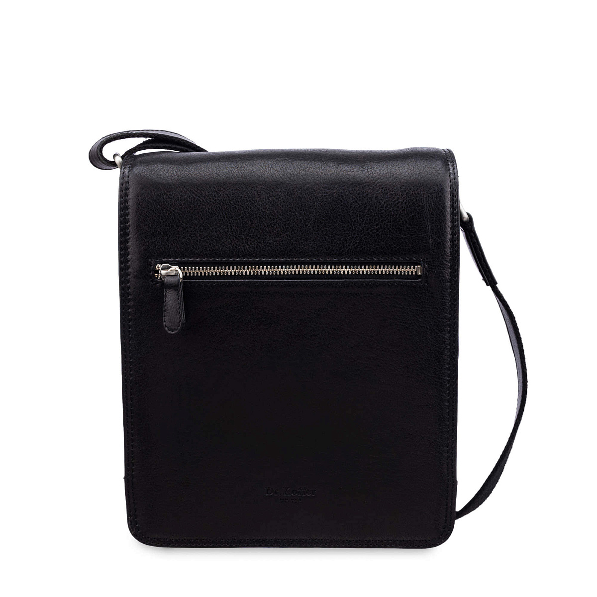 Сумка через плечо Dr.Koffer из натуральной кожи черная