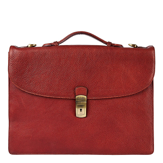 Портфель Dr.Koffer из натуральной кожи светло-коричневый