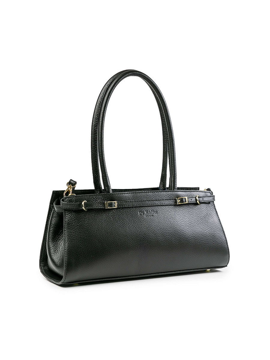 Женская сумка Dr.Koffer из натуральной кожи черная