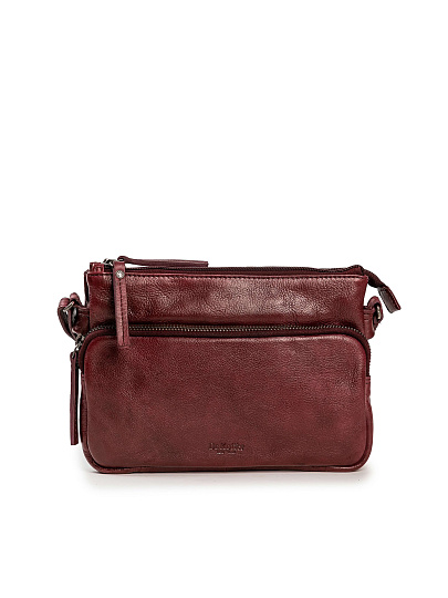 Сумка через плечо Dr.Koffer из натуральной кожи коричневая