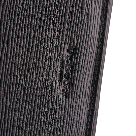 Сумка барсетка из натуральной кожи Dr. Koffer черная