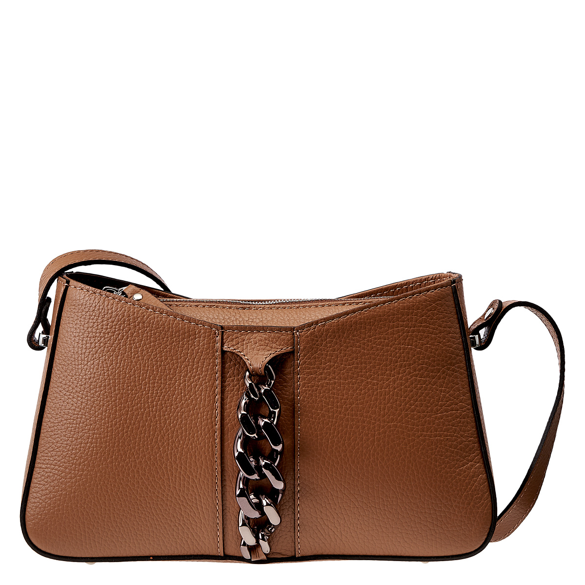 Женская сумка Dr.Koffer из натуральной кожи коричневая