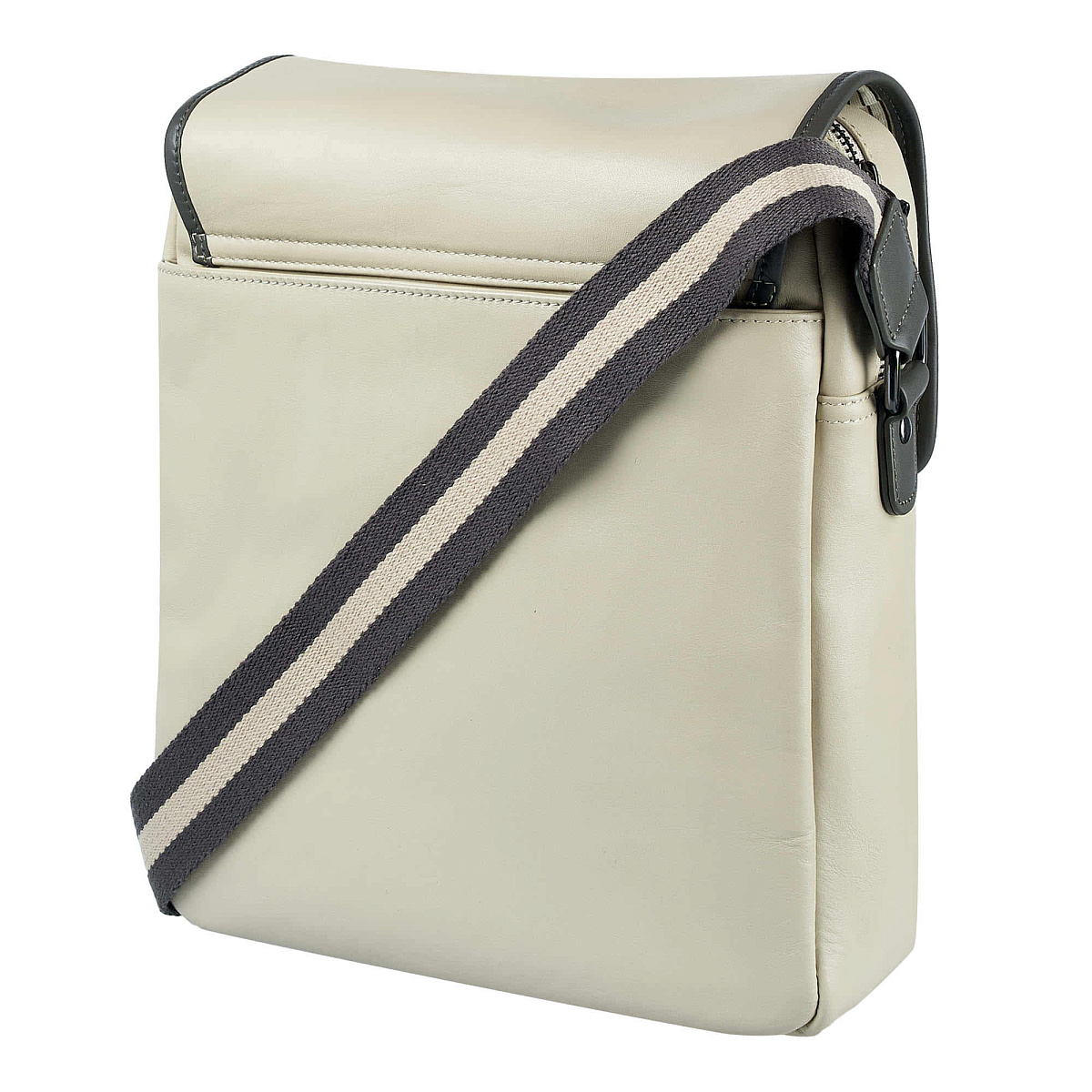 Сумка через плечо Dr.Koffer из натуральной кожи бежевая