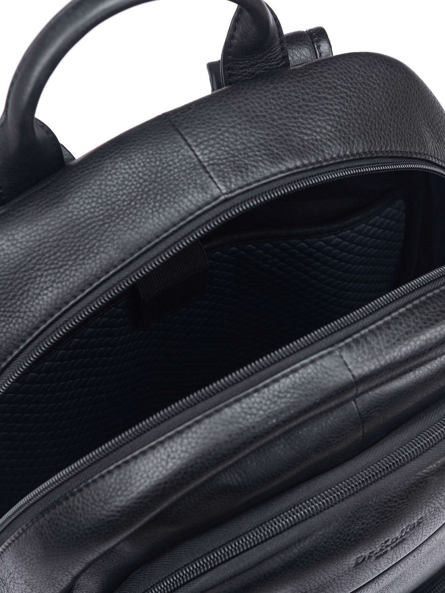 Рюкзак Dr. Koffer из натуральной кожи черный