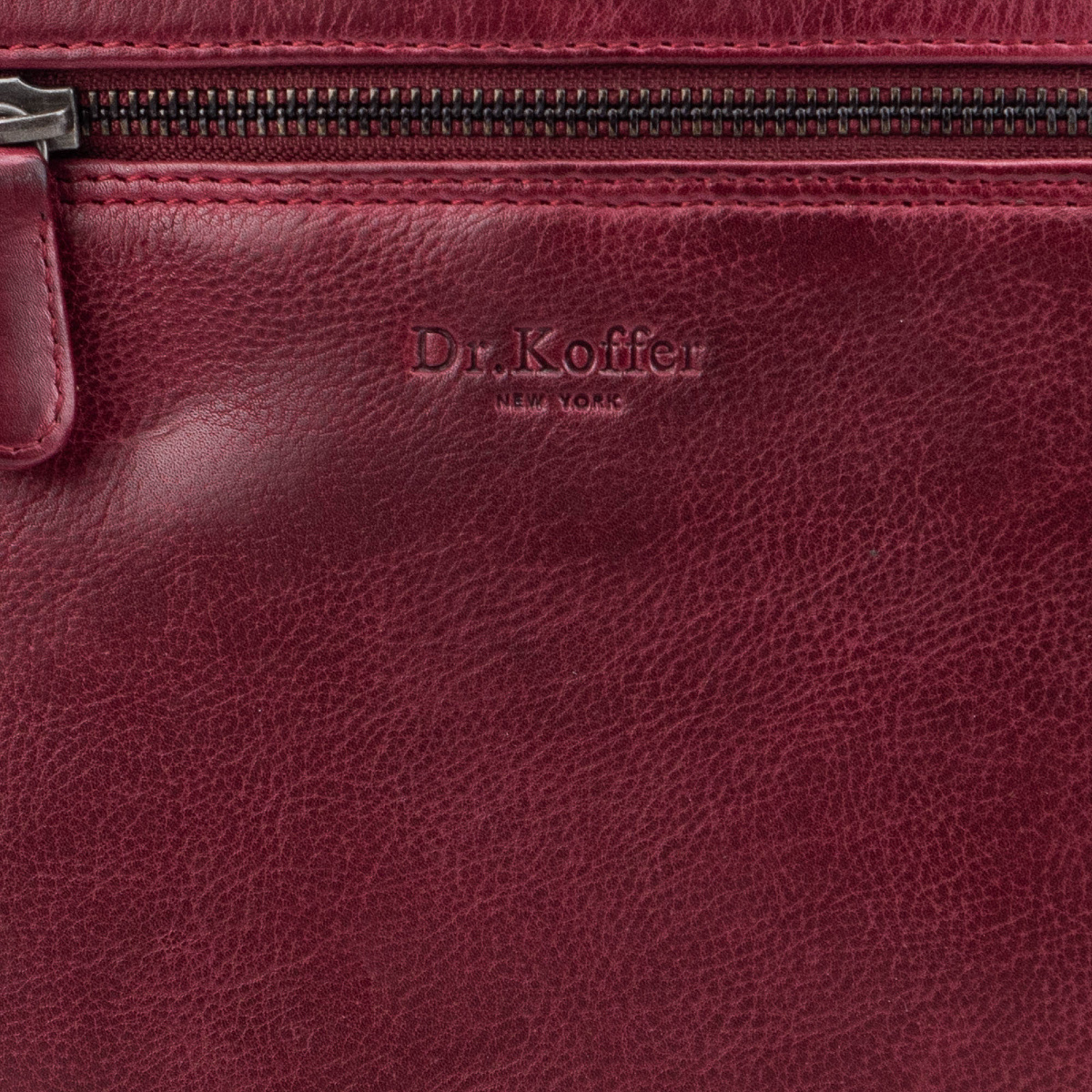 Рюкзак Dr.Koffer из натуральной кожи бордовый