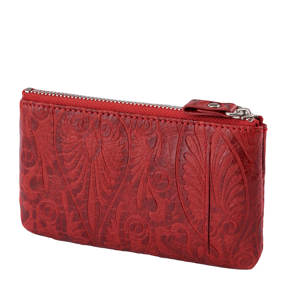 Ключница Dr.Koffer из натуральной кожи бордовая