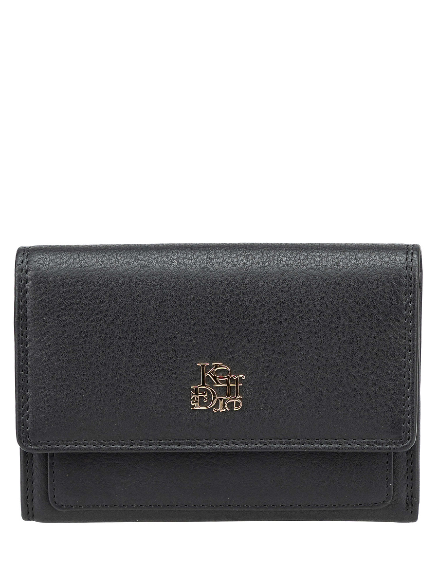 Портмоне Dr.Koffer из натуральной кожи черное
