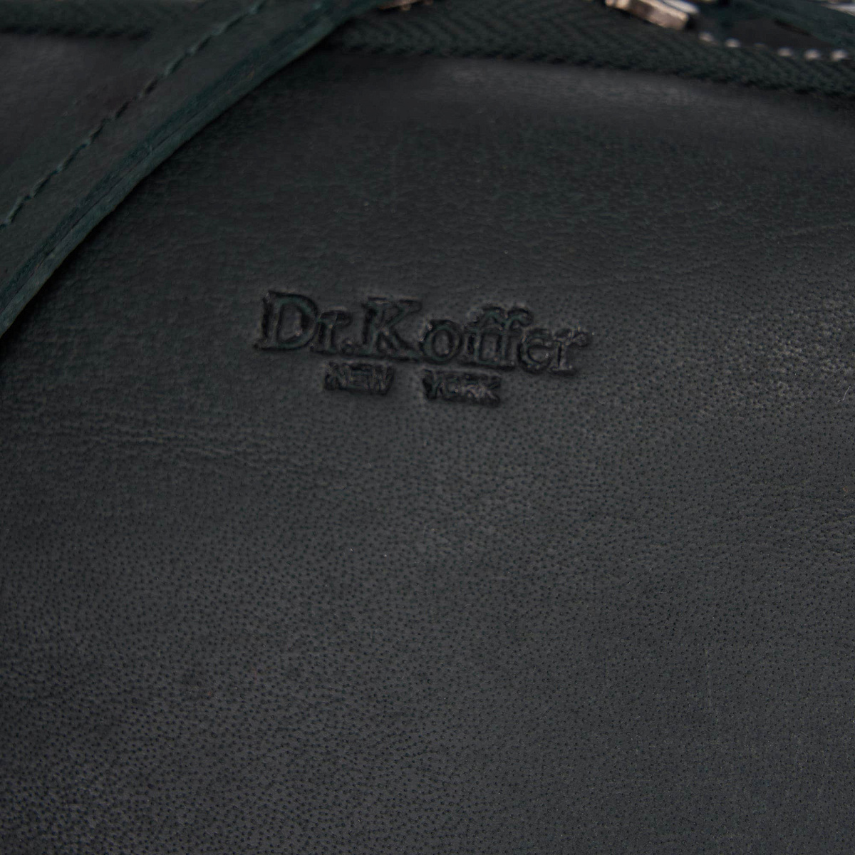 Рюкзак Dr.Koffer из натуральной кожи зеленый