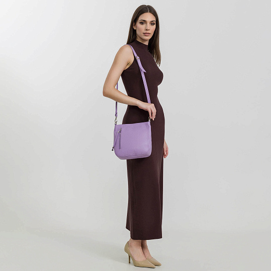 Женская сумка Dr. Koffer из натуральной кожи розовая