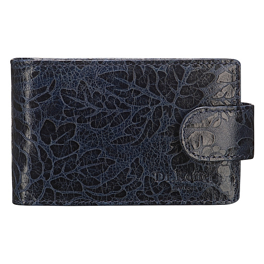 Визитница Dr.Koffer из натуральной кожи синяя