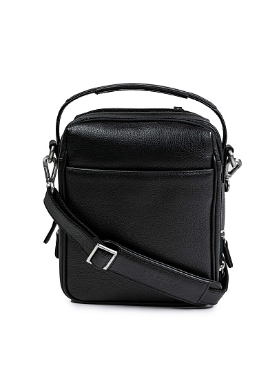 Сумка через плечо Dr.Koffer из натуральной кожи черная