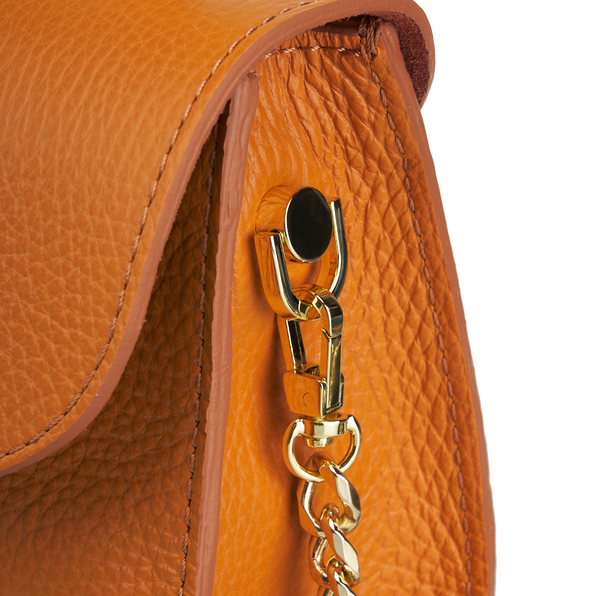 Женская сумка Dr. Koffer из натуральной кожи оранжевая