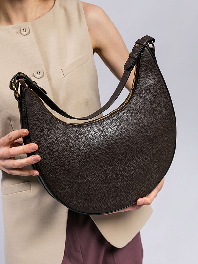 Женская сумка Dr. Koffer из натуральной кожи коричневая