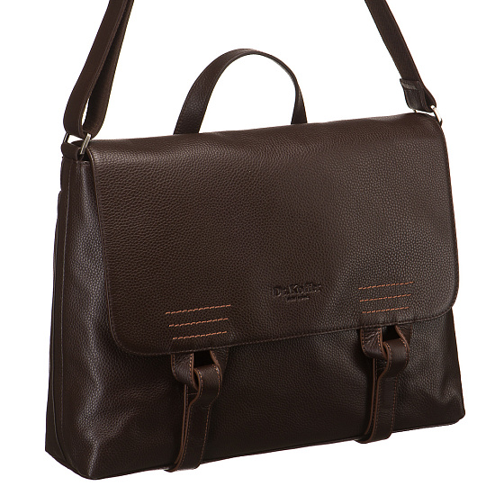 Сумка через плечо Dr.Koffer из натуральной кожи коричневая