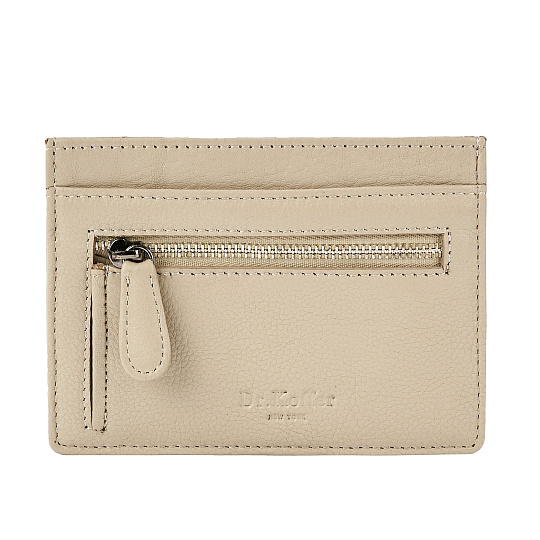 Кредитница Dr.Koffer из натуральной кожи бежевая