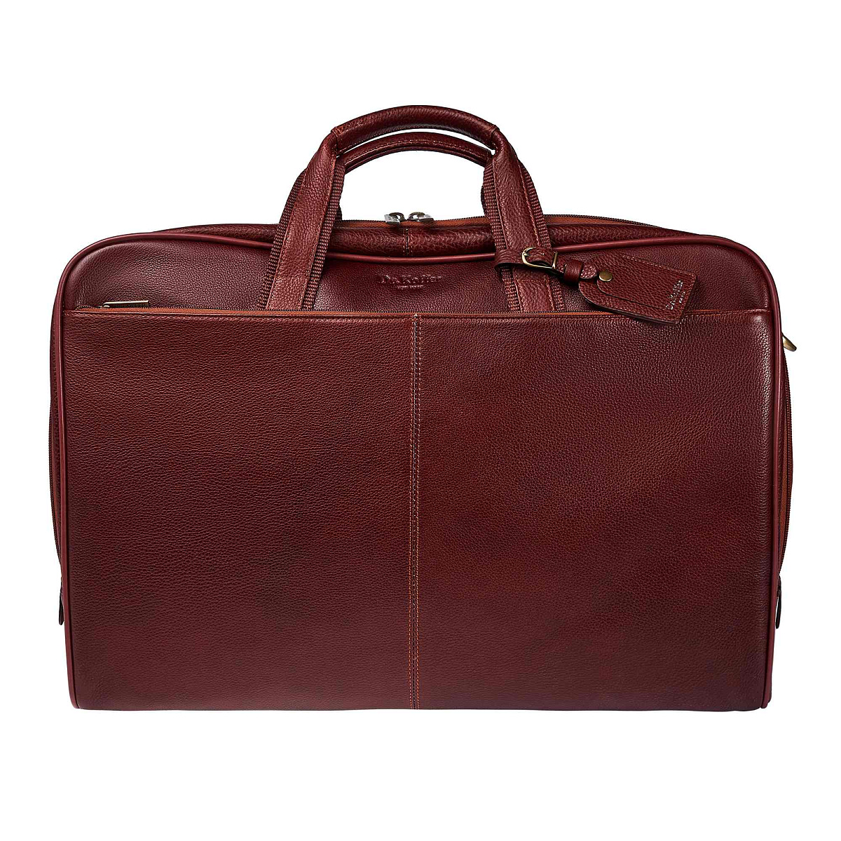 Сумка дорожная Dr.Koffer из натуральной кожи коричневая