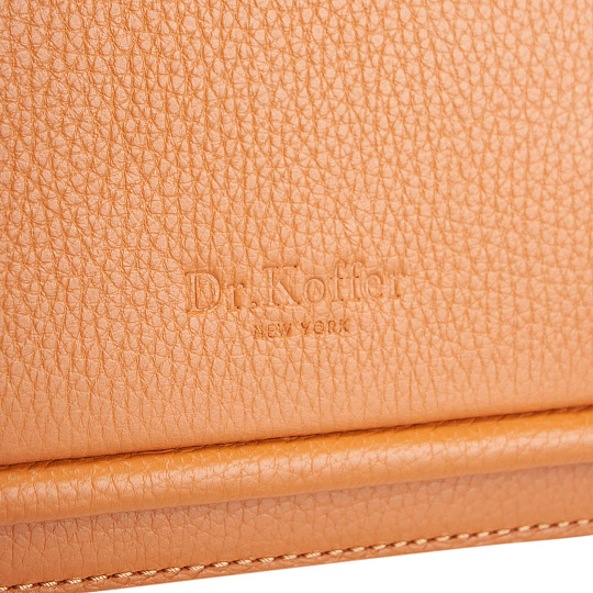 Женская сумка Dr. Koffer из натуральной кожи оранжевая