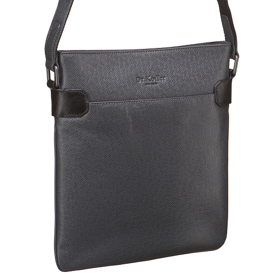 Сумка через плечо Dr.Koffer из натуральной кожи серая