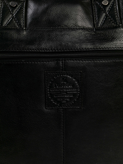 Деловая сумка Dr.Koffer из натуральной кожи черная