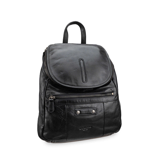 Рюкзак Dr.Koffer из натуральной кожи черный