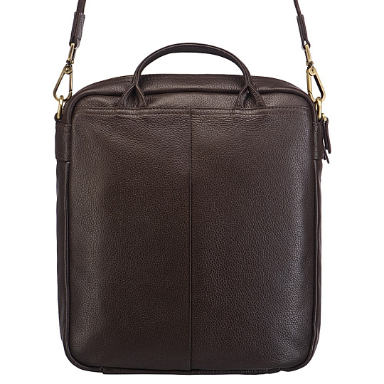 Сумка через плечо Dr.Koffer из натуральной кожи коричневая