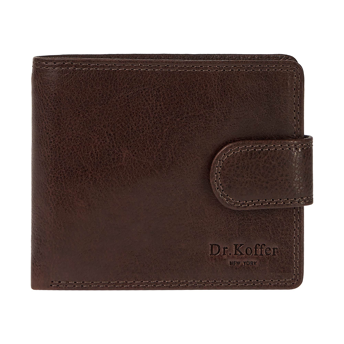 Портмоне Dr.Koffer из натуральной кожи коричневое