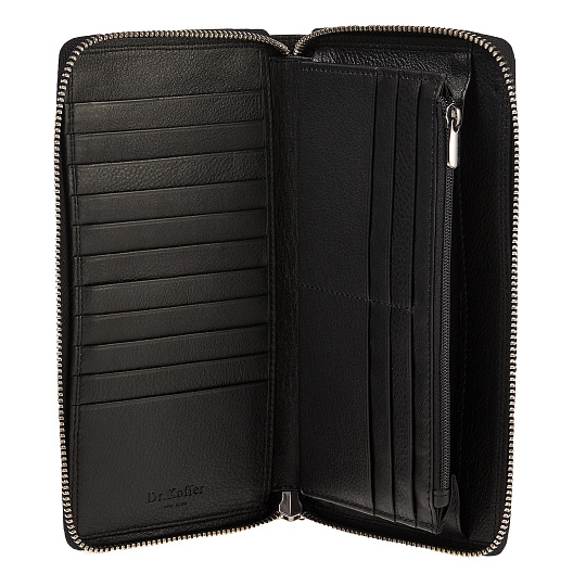 Портмоне Dr.Koffer из натуральной кожи черное