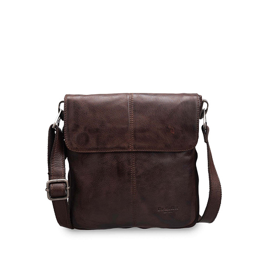 Сумка через плечо Dr.Koffer из натуральной кожи коричневая