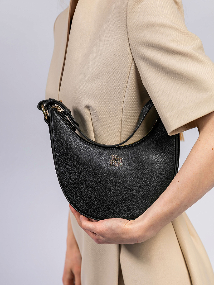 Женская сумка Dr. Koffer из натуральной кожи черная