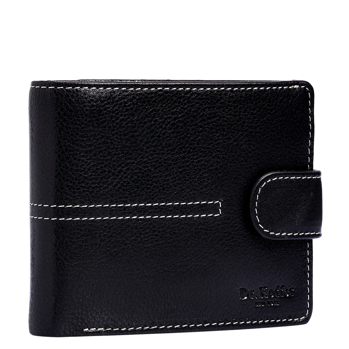 Портмоне Dr.Koffer из натуральной кожи черное