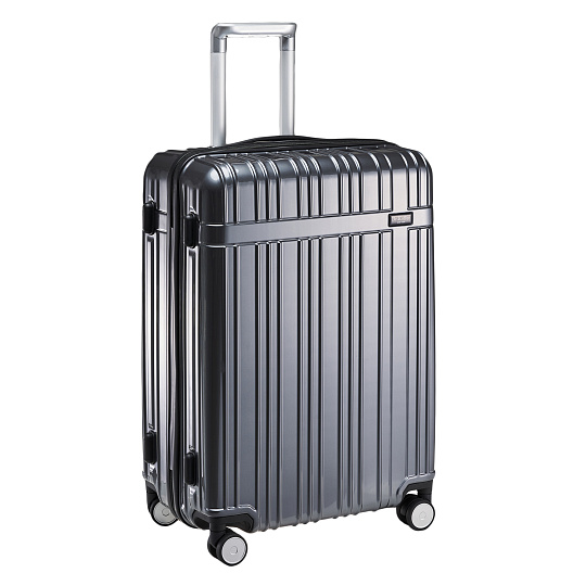 Чемодан на колесах M Dr.Koffer АБС (abs) пластик серый