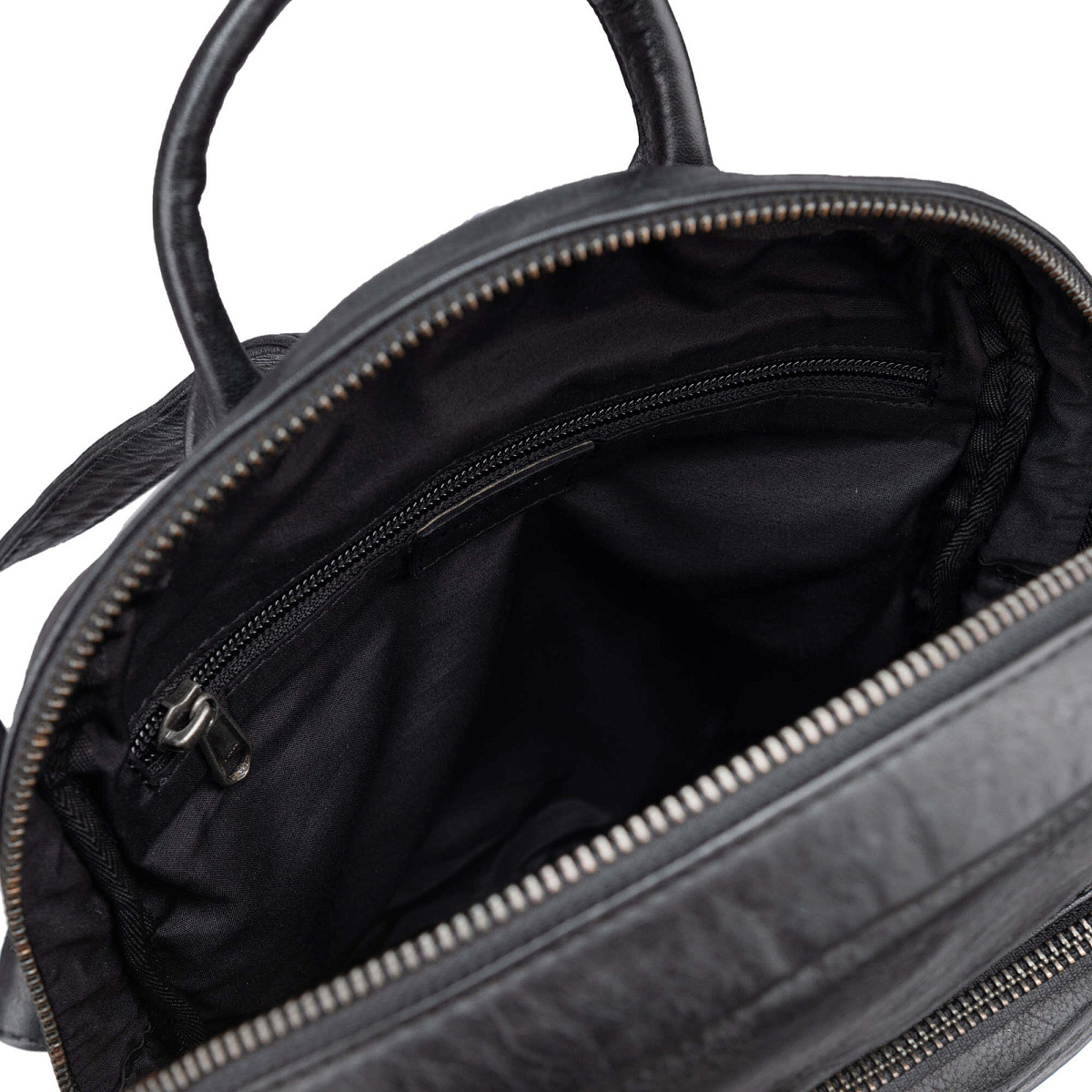 Рюкзак Dr.Koffer из натуральной кожи черный