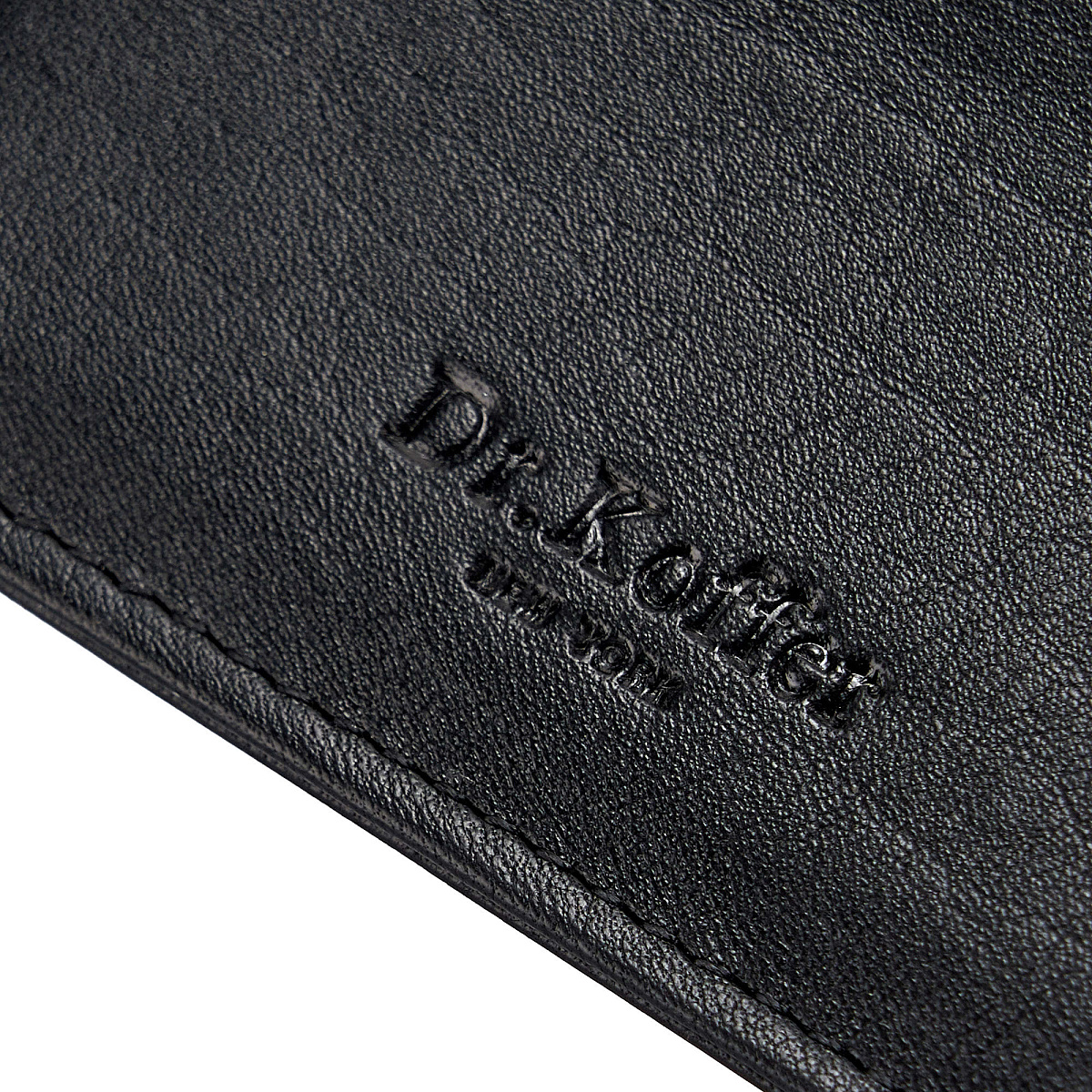 Кредитница Dr.Koffer из натуральной кожи черная