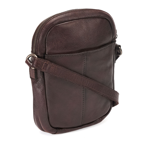 Сумка через плечо Dr.Koffer из натуральной кожи коричневая