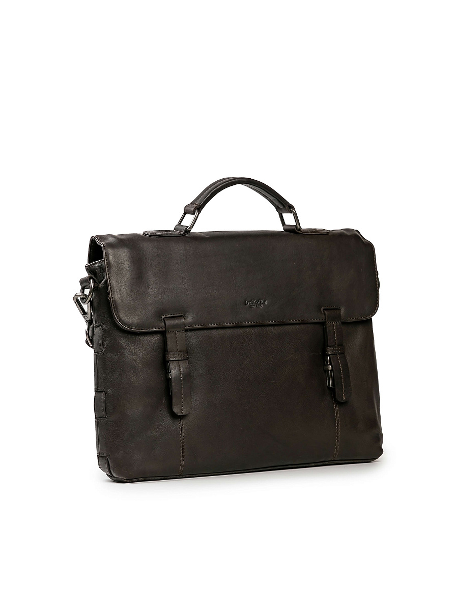 Портфель Dr.Koffer из натуральной кожи коричневый