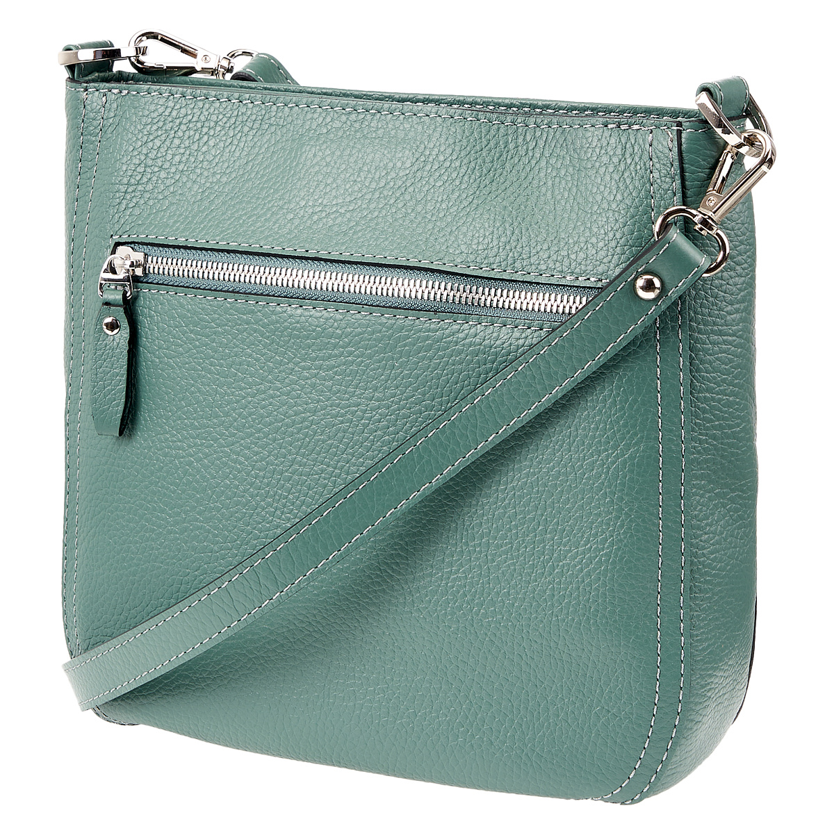 Женская сумка Dr. Koffer из натуральной кожи зеленая