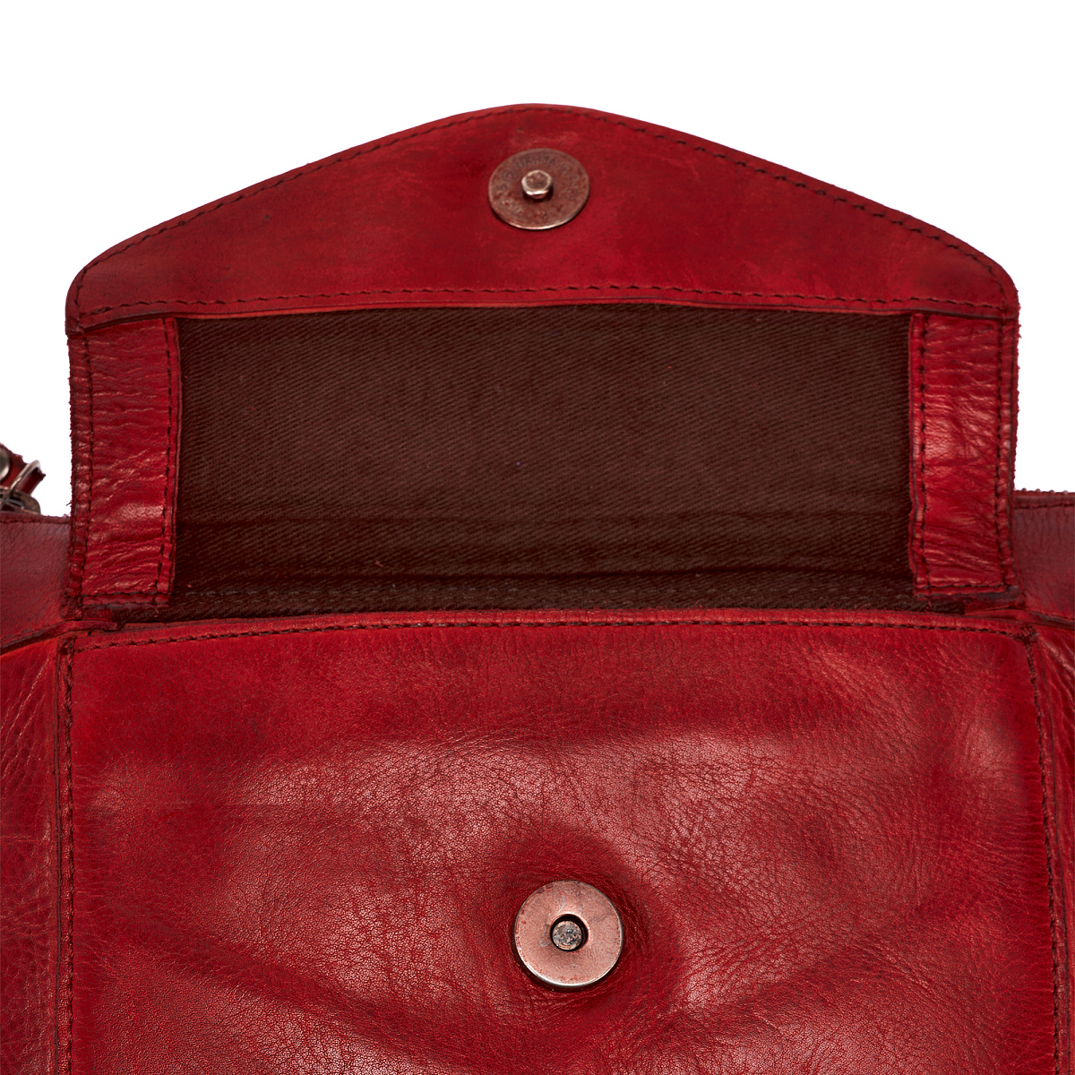 Сумка через плечо Dr.Koffer из натуральной кожи красная