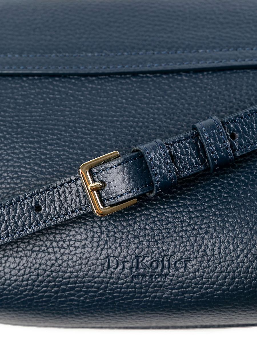 Женская сумка Dr.Koffer из натуральной кожи синяя