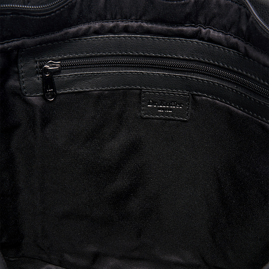 Женская сумка Dr.Koffer из натуральной кожи чёрная