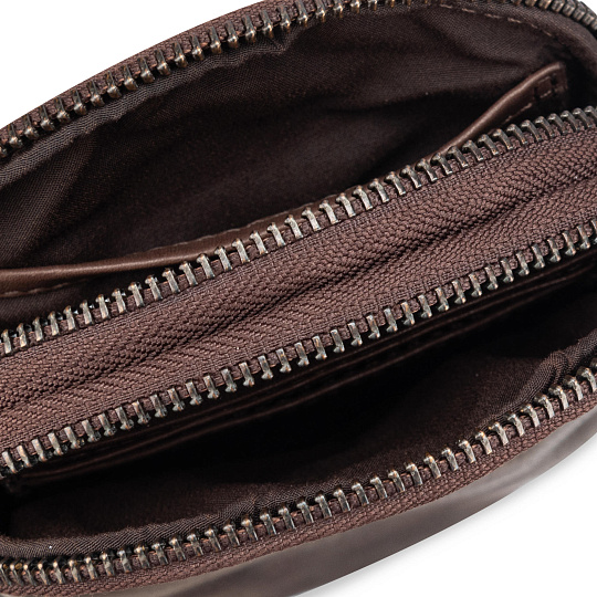 Сумка через плечо Dr.Koffer из натуральной кожи коричневая