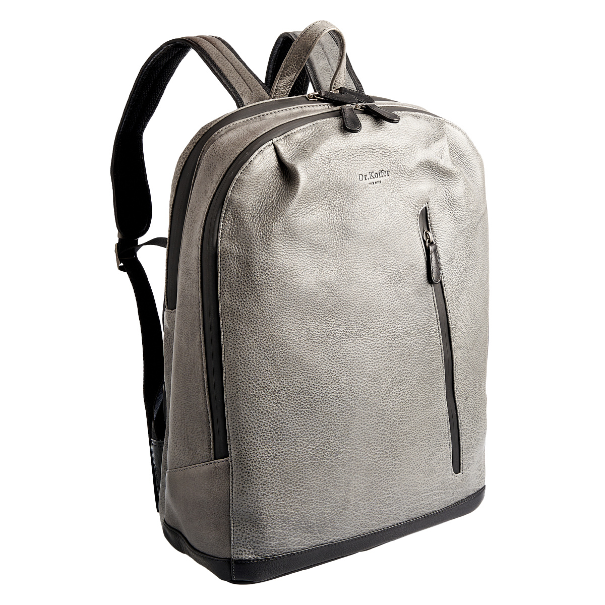 Рюкзак Dr.Koffer из натуральной кожи серый